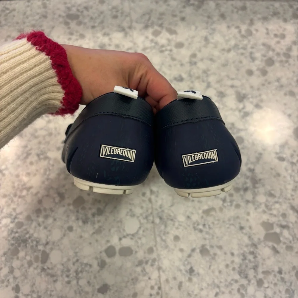 VILEBREQUIN Men’s Solid‎ Waterproof Shoes In Navy Blue, Size 9